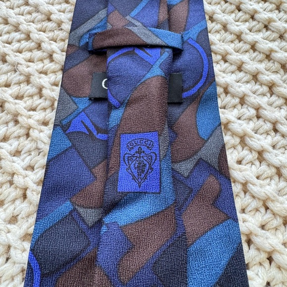 VINTAGE GUCCI Men’s Silk Neck Tie Made In Italy Abstract -58” - Picture 4 of 10